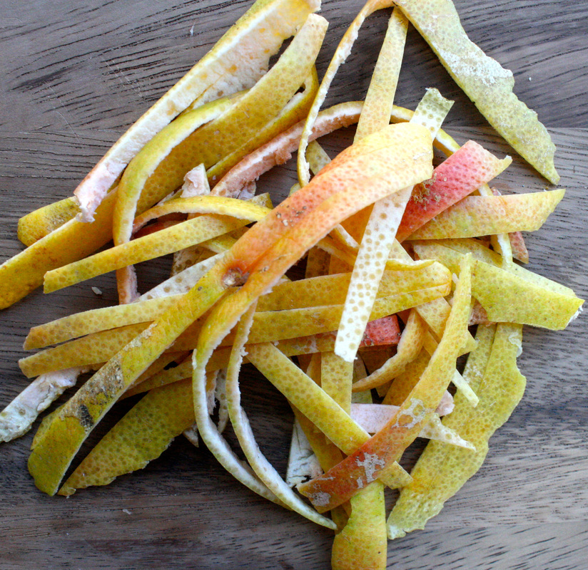 Dried Citrus Peel. {wholly rooted}
