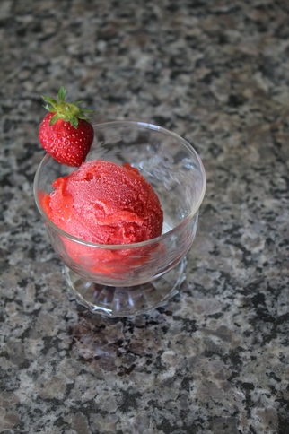 Strawberry Sorbet @ WhollyRooted.com