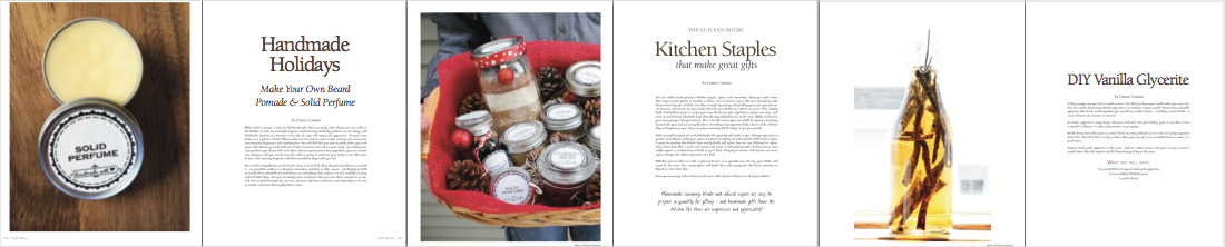 denise cusack articles in winter issue of tend magazine